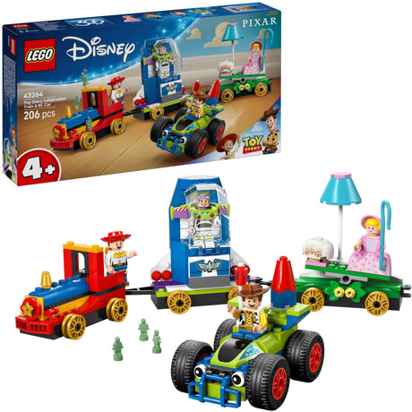 Set treno e auto RC Lego Disney e Pixar Toy Story Party - 43264