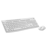 Set desktop combinato tastiera e mouse wireless silenzioso Logitech mk295 (grigio, layout internazionale USA (qwerty), 100%)