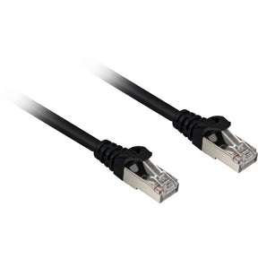 Cavo di rete Sharkoon sftp, rj-45 con cat.6a (nero, 0,25 metri, senza alogeni)