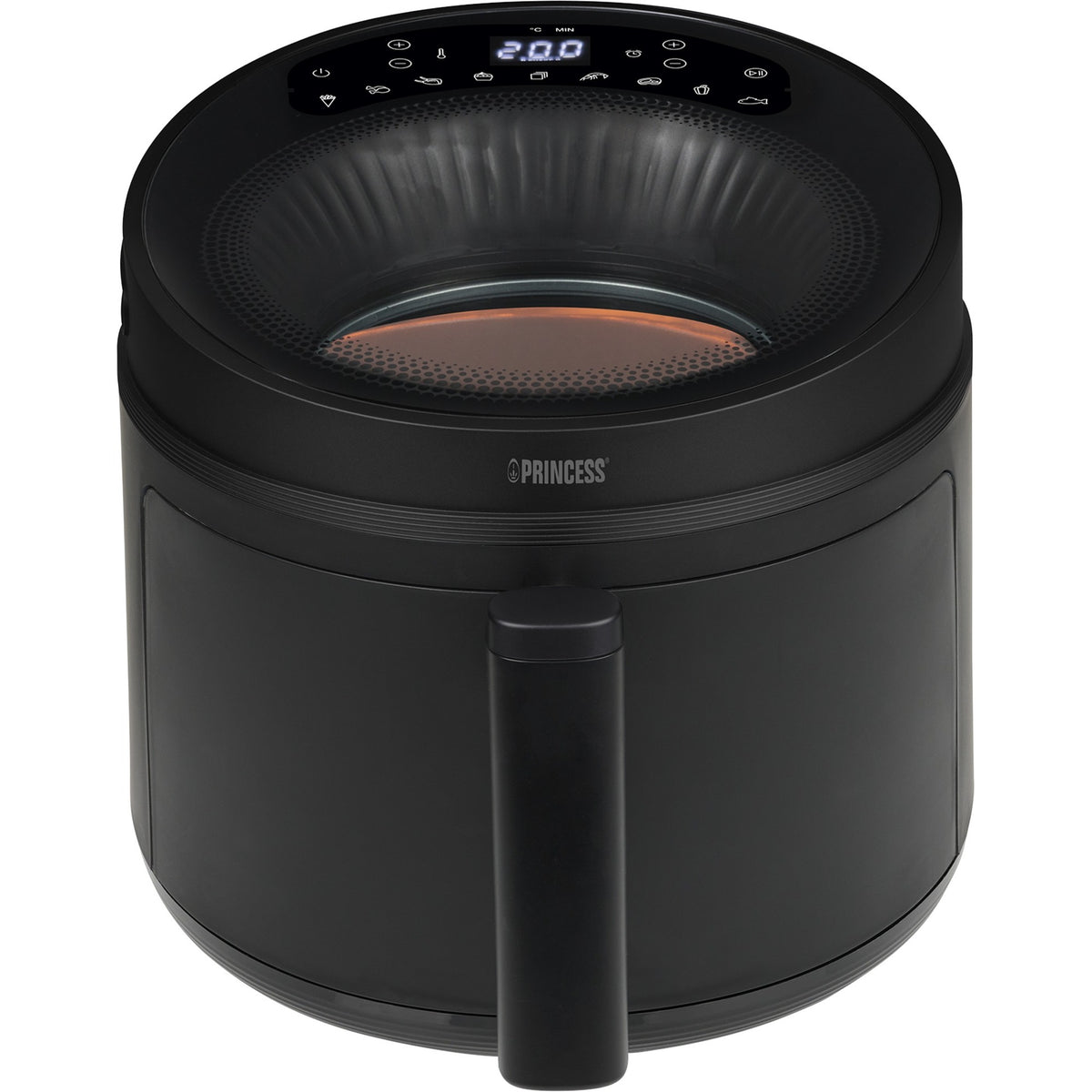 Friggitrice ad aria calda Princess cyclone vision airfryer (nera, 5 litri)