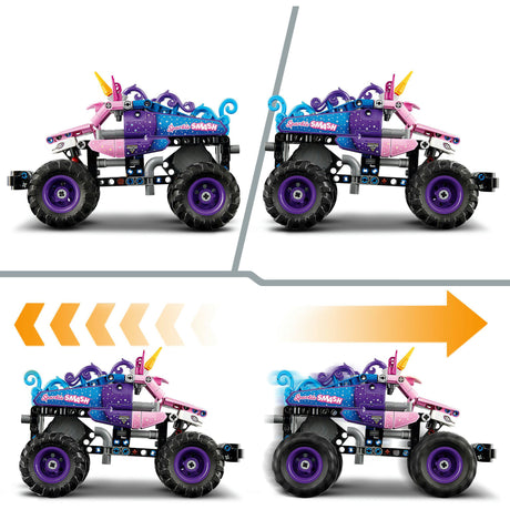 Lego Technic 42220 Monster Jam Sparkle Smash Tira indietro