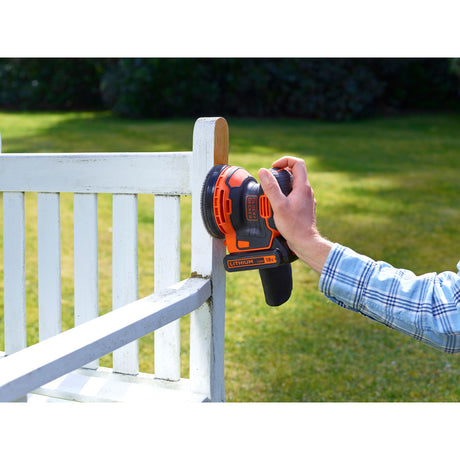 Kit cacciavite Black+decker 18v + levigatrice eccentrica 18v (nero arancione)