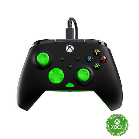 Controller cablato Turtle Beach Rematch Core (Nero Verde, Xbox Series X|S, Xbox One, PC)
