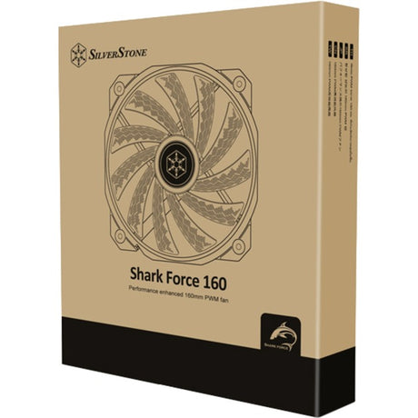 Ventola per case Silverstone Shark Force 160 (nera, 160 x 160 x 27 mm, pwm)