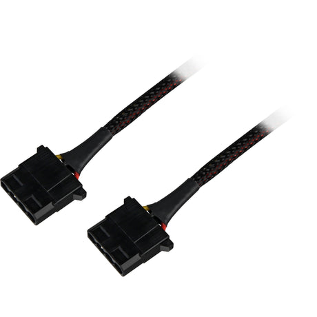 Cavo sdoppiatore di alimentazione a Y Sharkoon da 5.25 a 4 pin (maschio) a 5.25 a 4 pin (femmina) (nero, 6 pollici)