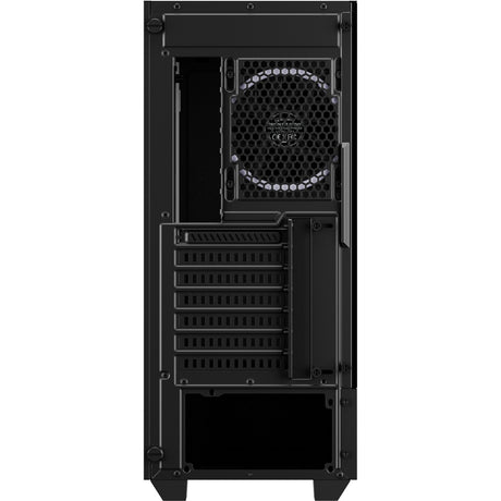Custodia midi tower esagonale RGB Sharkoon (nera | 2x USB-A | 1x USB-C | RGB | vetro temperato)