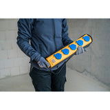 Brennerstuhl super-solid SL 554 il blocco prese da tavolo IP54 a 5 vie giallo blu 2m H07RN-F3G1.5 con interruttore