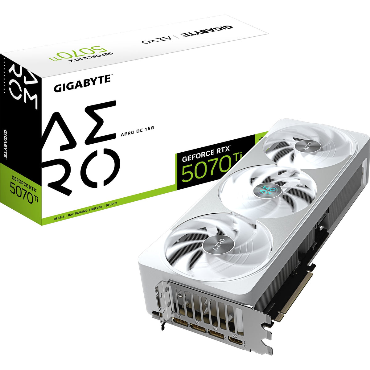 Scheda grafica Gigabyte GeForce RTX 5070 Ti Aero OC 16G (3x DisplayPort, 1x HDMI)