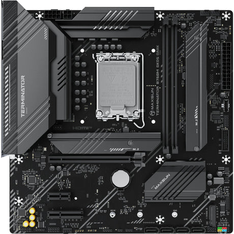 Scheda madre Maxsun MS-Terminator B760M GKD5 Dark Socket 1700 (nera, RAID, 2,5 GB-LAN, audio, µATX)