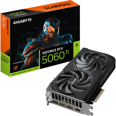 Scheda grafica Gigabyte GeForce RTX 5060 Ti Wind Force 8G (3x Display Port, 1x HDMI)
