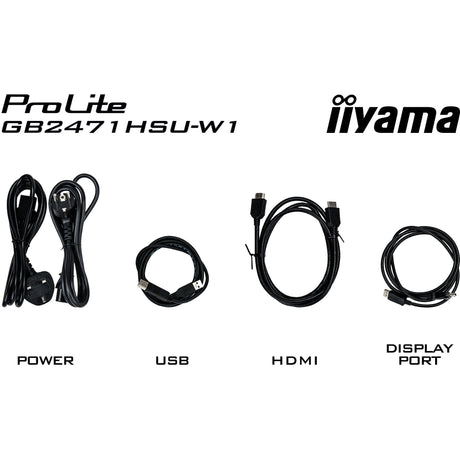 Monitor da gioco Iiyama G-Master Red Eagle GB2471HSU-W1 23,8 (bianco (opaco), 2x HDMI, porta display, USB-A, USB-C, 240 Hz)