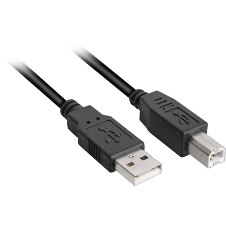 Cavo Sharkoon USB-A 2.0 > USB-B (nero, 2 metri)