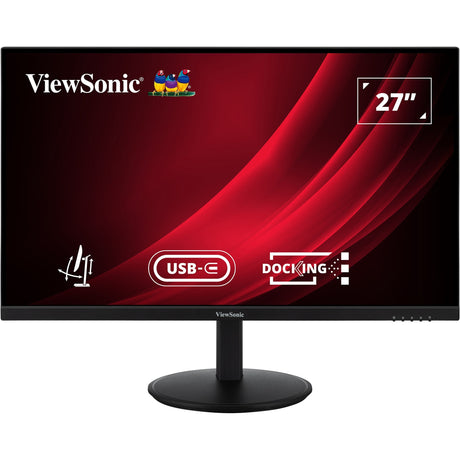 Monitor docking Viewsonic VG2709u-2k con doppi altoparlanti e daisy chain 27 (nero (opaco), 1x HDMI, 1x porta display, 1x uscita porta display, USB-C, USB-A, 100 Hz)
