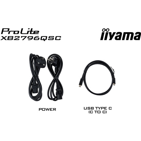 Monitor Iiyama prolite xb2796qsc-b1 27 (nero (opaco), 75 Hz, HDMI, USB-C, audio)