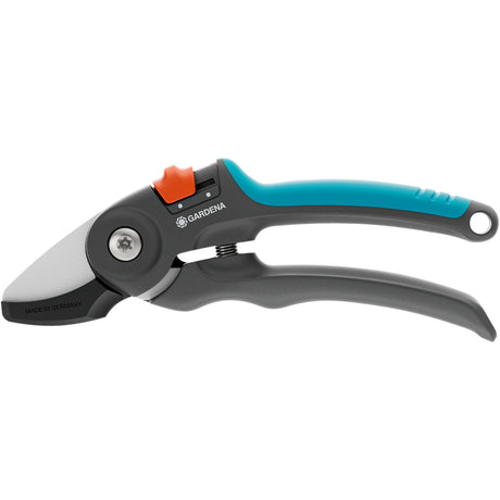 Forbici da potatura Gardena premiumcut per legno secco (grigio turchese, taglio a incudine, diametro di potatura 20 mm)