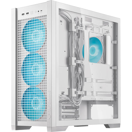 Custodia midi tower Asus tuf gaming gt302 argb (bianco | 2x usb-a | 1x usb-c | rgb | vetro temperato)