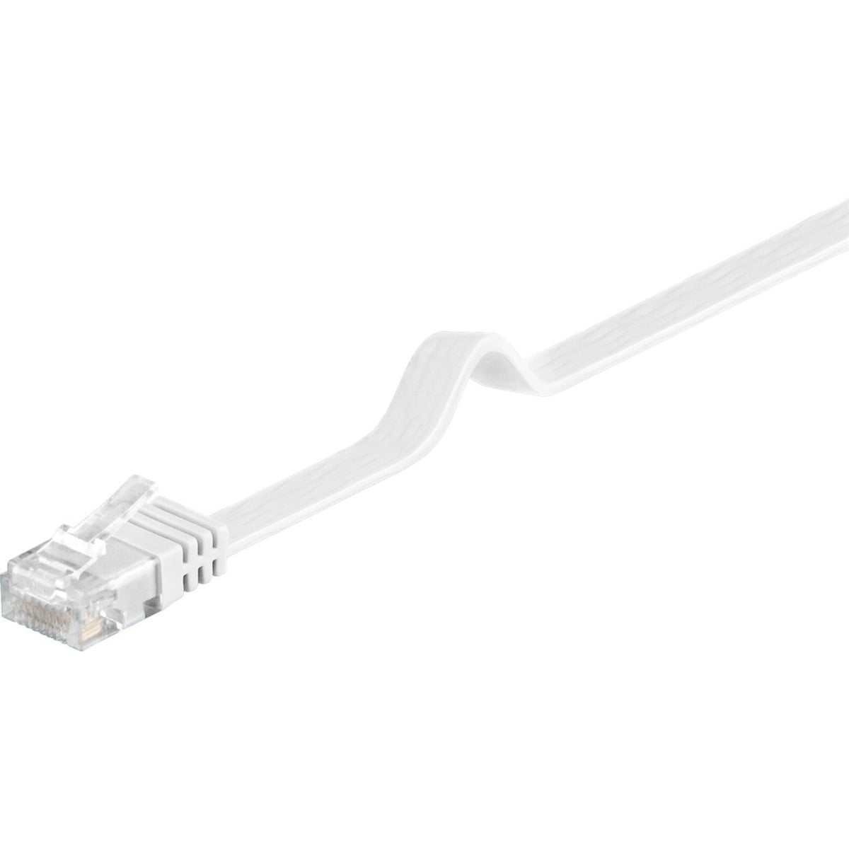 Cavo di rete Goobay rj-45 u utp con cat.5e (bianco, 20 metri, cavo piatto)