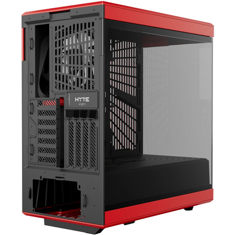 Custodia midi tower Hyte Y40 (rosso nero | 2x USB-A | 1x USB-C | vetro temperato)