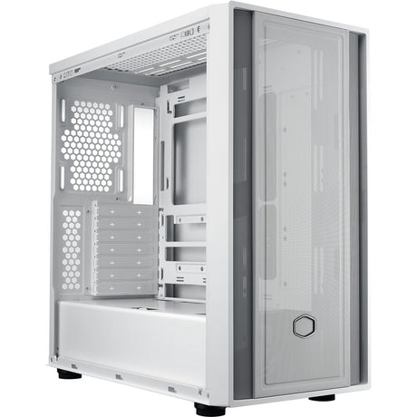 Custodia midi tower Cooler master masterbox 600 lite (bianco | 2x USB-A | 1x USB-C | RGB | vetro temperato)