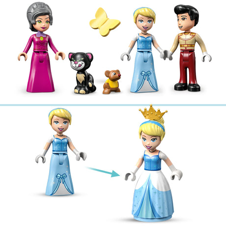 Lego Disney Princess - Giocattolo da costruzione Il castello di Cenerentola e il bel principe (43206)