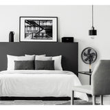 Ventilatore da tavolo Bestron dft35wb (colore legno nero, ø 35 cm)