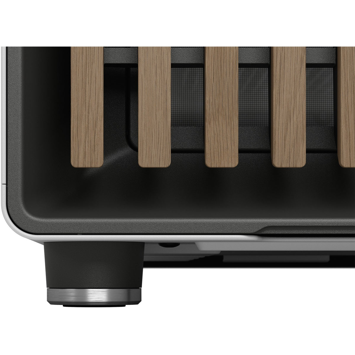 Custodia North Midi Tower dal design frattale (colore legno bianco | 2x USB-A | 1x USB-C | vetro temperato)