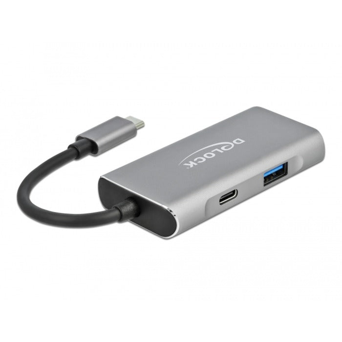 Delock hub USB esterno USB 3.2 gen 2 USB tipo C Hub USB (grigio)