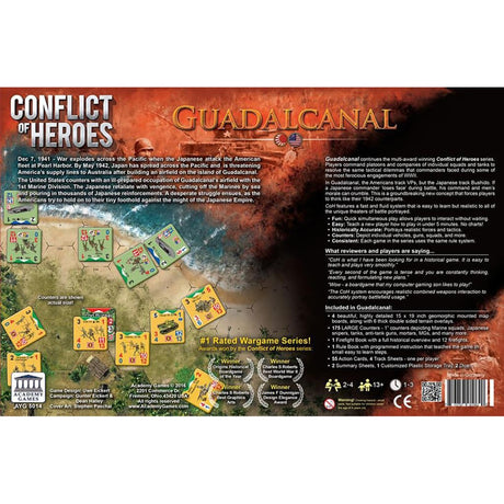 Conflitto di eroi della rete di giocatori europei: gioco da tavolo Guadalcanal the Pacific 1942 (inglese, 2 - 4 giocatori, 60 - 240 minuti, da 13 anni)