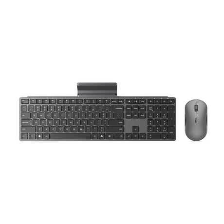 Set desktop combinato wireless multi-dispositivo moderno Lenovo 700 (grigio, layout USA (QWERTY), 100%, 4000 dpi, 2,4 GHz, BT 5.3, USB-A)