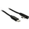 Cavo Inter-tech da USB-C a USB-C 90° (nero, 1 metro)