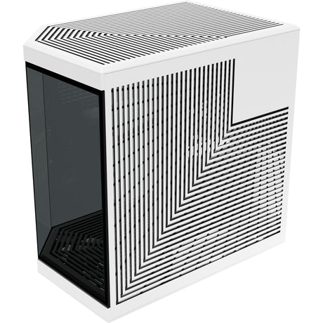 Custodia midi tower Hyte y70 (bianco e nero | 2x USB-A | 1x USB-C | vetro temperato)