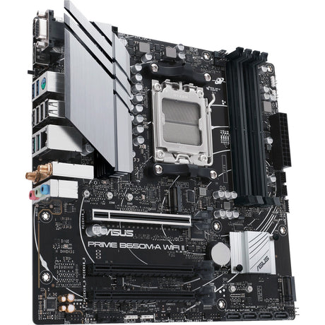 Scheda madre Asus Prime B650M-A WiFi II Socket AM5 (nera, RAID, 2.5GB-LAN, WLAN, BT, audio, µATX)