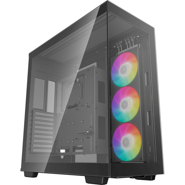 Custodia Midi Tower Deepcool CH780 (nero | 4x USB-A | 1x USB-C | RGB | vetro temperato)