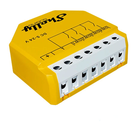 Interruttore cc Shelly qubino wave i4 (giallo)