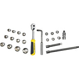 Set prese per transmodulo Stanley 1 2 esagonali (stmt1-74173, 23 pezzi)