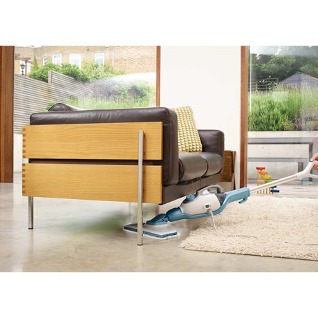 Black+decker fsmh1321 scopa a vapore 1600w con 6 accessori pulitore a vapore (bianco blu-grigio)