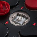 Controller arcade 8bitdo (grigio rosso, usb bluetooth 2,4 ghz, nintendo switch 1+2, pc)
