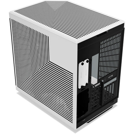 Custodia midi tower Hyte Y70 touch infinite (bianco nero | 2x USB-A | 1x USB-C | vetro temperato)