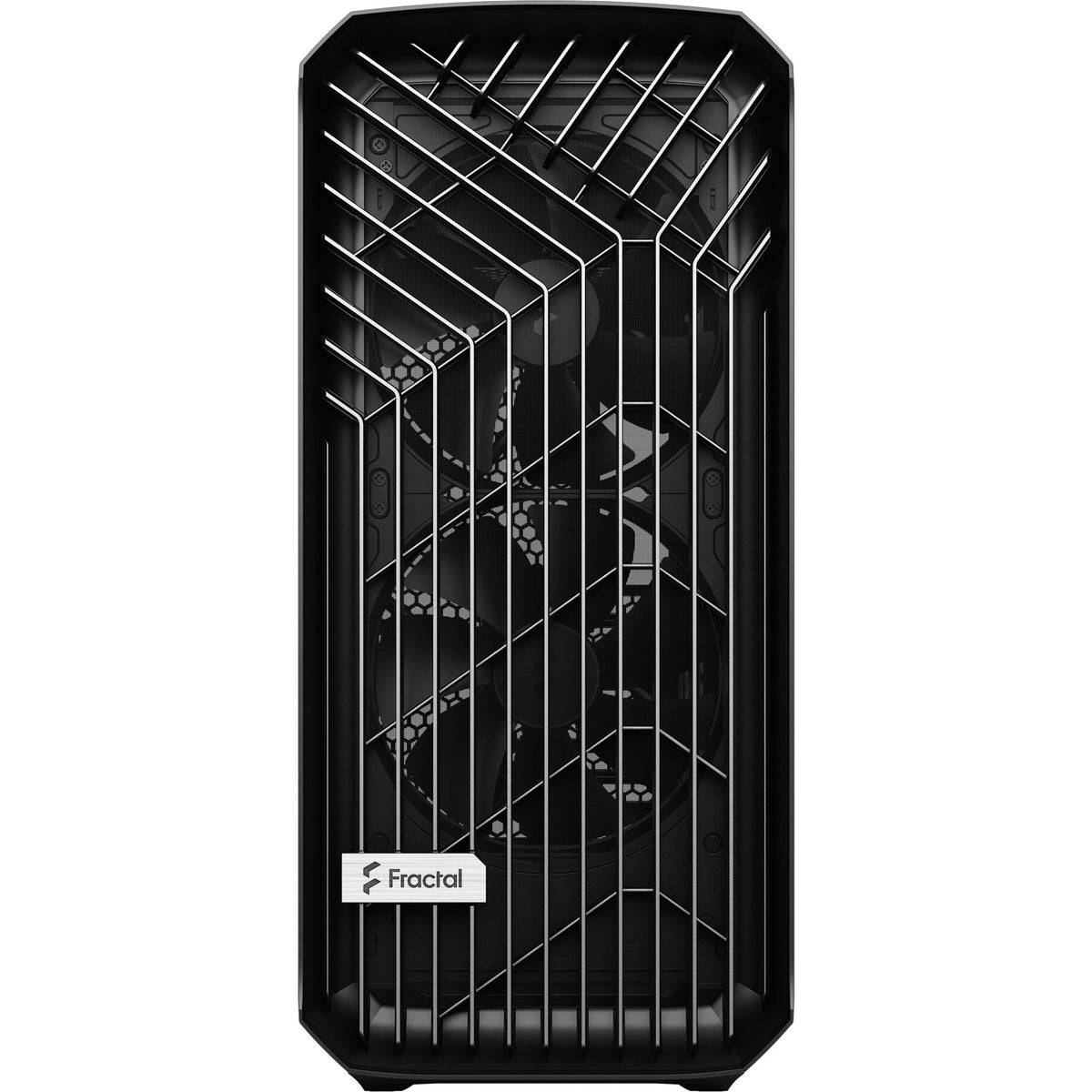 Design frattale torrent alloggiamento solido midi tower nero (nero | 2x USB-A | 1x USB-C)