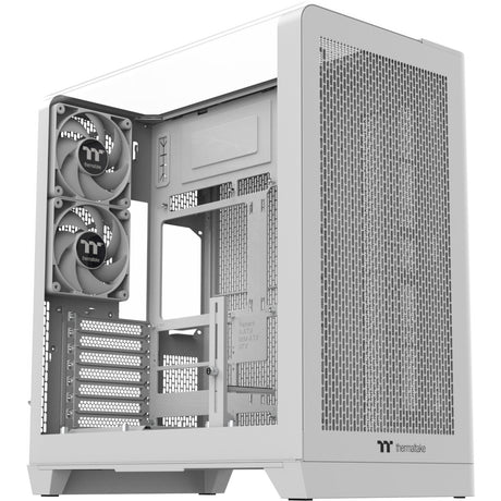 Custodia midi tower Thermaltake view 390 air snow (bianco | 2x USB-A | 1x USB-C | vetro temperato)