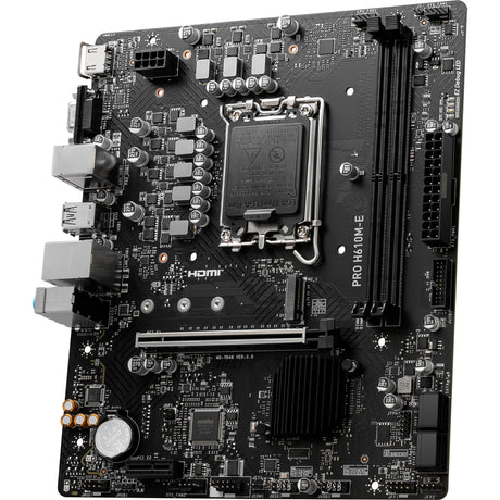 Scheda madre MSI Pro H610M-E Socket 1700 (GB-LAN, audio, µATX)