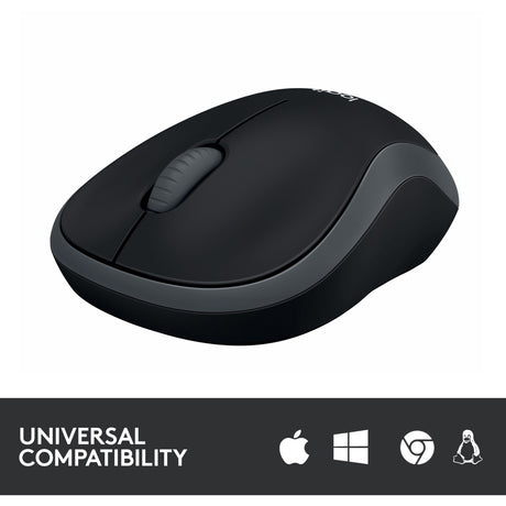 Mouse logitech m185 grigio, nero
