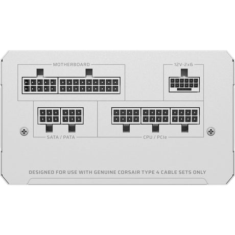 Alimentatore modulare bianco da 850 watt Corsair rm850e (2025) (bianco, 1x 12v-2x6, 2x pcie)