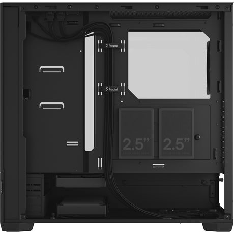 Custodia midi tower pop air dal design frattale (nero | 2x USB-A | vetro temperato)