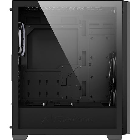 Custodia midi tower Sharkoon vs9 rgb nera (nera | 2x usb-a | 1x usb-c | rgb | vetro temperato)
