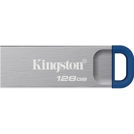 Kingston datatraveler kyson usb flash drive 128 gb usb-stick (zilver blauw, usb-a 3.2 (5 gbit s))