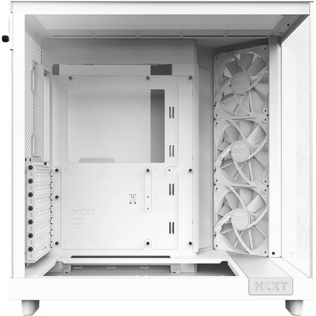 Custodia midi tower Nzxt h6 flow (bianco | 2x USB-A | 1x USB-C | vetro temperato)