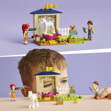 Lego Friends - Giocattolo da costruzione per la stalla per il lavaggio dei pony (41696)