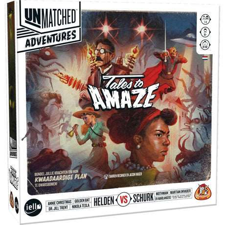 White goblin games avventure senza eguali: racconti per stupire gioco da tavolo (olandese, 1 - 4 giocatori, 20 minuti, da 10 anni)
