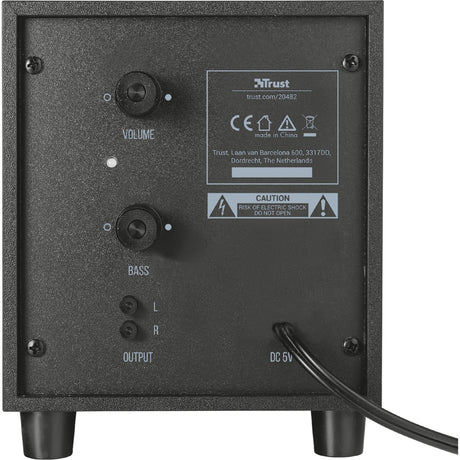 Trust avora 2.1 set di altoparlanti subwoofer altoparlante per PC (nero, 20442)